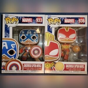 NWT Holiday Funko POP Gingerbread Marvel